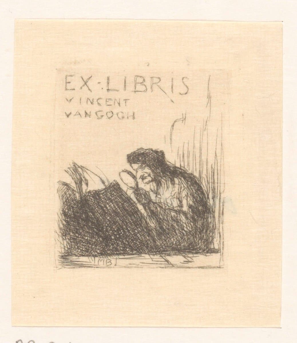 Ex libris voor Vincent van Gogh