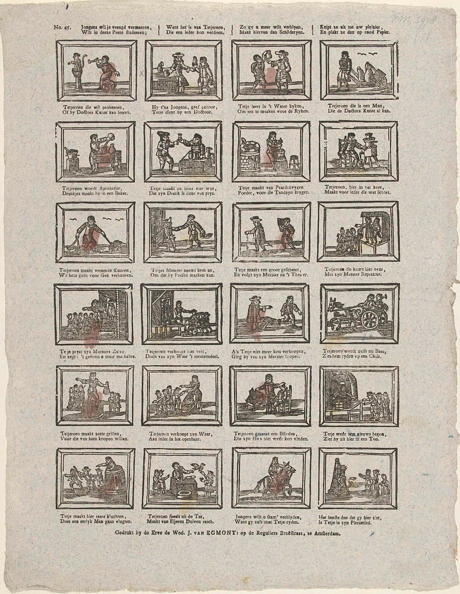 Jongens wil je vreugd vermeeren, / Wilt in deeze Prent studeeren (...)