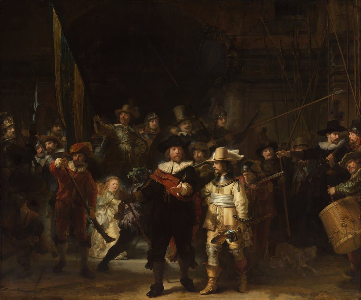 The Night Watch Militia Company of District II under the Command of Captain Frans Banninck Cocq